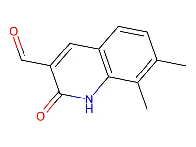 2-Hydroxy-7,8-dimethylquinoline-3-carbaldehyde structure
