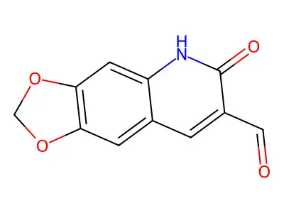 6-Oxo-5,6-dihydro[1,3]dioxolo[4,5-g]quinoline-7-carbaldehyde structure