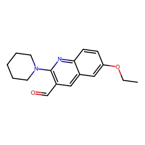 6-Ethoxy-2-(piperidin-1-yl)quinoline-3-carbaldehyde structure