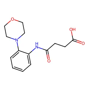 N-(2-吗啉-4-基苯基)琥珀酰胺酸 structure