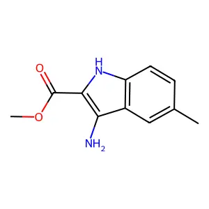 methyl 3-amino-5-methyl-1H-indole-2-carboxylate structure