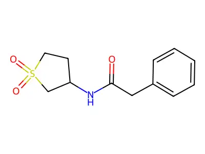 N-(1,1-dioxothiolan-3-yl)-2-phenylacetamide structure