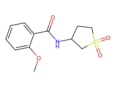 N-(1,1-dioxothiolan-3-yl)-2-methoxybenzamide structure