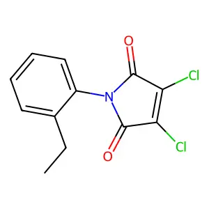 3,4-dichloro-1-(2-ethylphenyl)-1H-pyrrole-2,5-dione structure