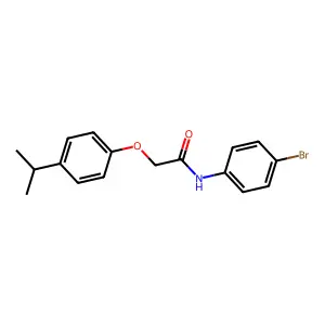 N-(4-bromophenyl)-2-(4-propan-2-ylphenoxy)acetamide structure
