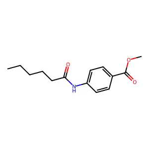 Methyl 4-(hexanoylamino)benzoate structure