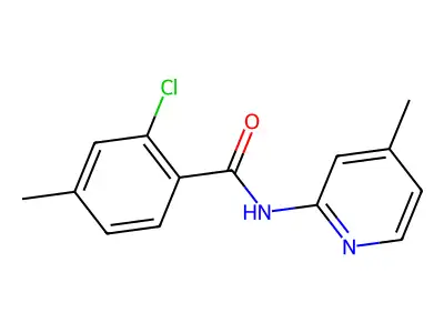 2-chloro-4-methyl-N-(4-methylpyridin-2-yl)benzamide structure