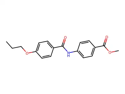 Methyl 4-[(4-propoxyphenyl)carbonylamino]benzoate structure