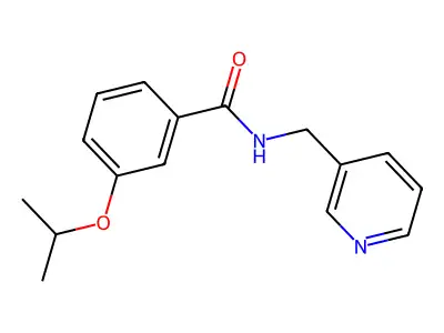 3-isopropoxy-N-(3-pyridinylmethyl)benzamide structure