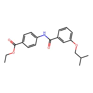 Ethyl 4-({[3-(2-methylpropoxy)phenyl]carbonyl}amino)benzoate structure