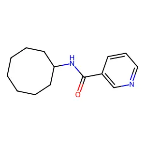 N-cyclooctylnicotinamide structure