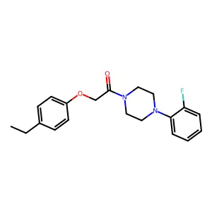 2-(4-Ethylphenoxy)-1-[4-(2-fluorophenyl)piperazin-1-yl]ethanone structure