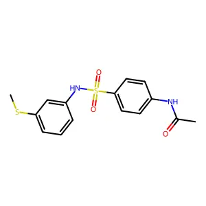 N-(4-{[3-(methylsulfanyl)phenyl]sulfamoyl}phenyl)acetamide structure