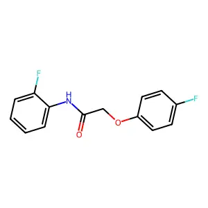 2-(4-Fluorophenoxy)-N-(2-fluorophenyl)acetamide structure