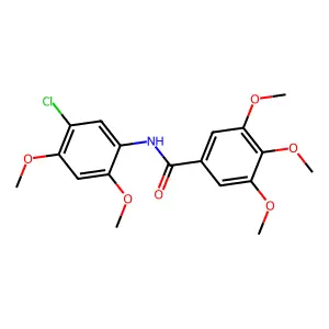 N-(5-Chloro-2,4-dimethoxyphenyl)-3,4,5-trimethoxybenzamide structure