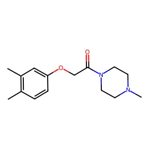 2-(3,4-Dimethylphenoxy)-1-(4-methylpiperazin-1-yl)ethanone structure