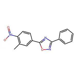 5-(3-Methyl-4-nitrophenyl)-3-phenyl-1,2,4-oxadiazole structure
