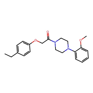 2-(4-Ethylphenoxy)-1-[4-(2-methoxyphenyl)piperazin-1-yl]ethanone structure