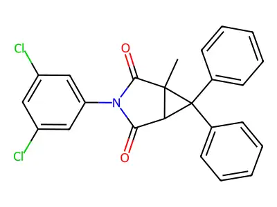 3-(3,5-Dichlorophenyl)-1-methyl-6,6-diphenyl-3-azabicyclo[3.1.0]hexane-2,4-dione structure