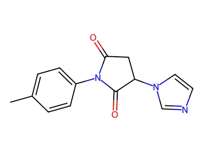 3-Imidazol-1-yl-1-(4-methylphenyl)pyrrolidine-2,5-dione structure