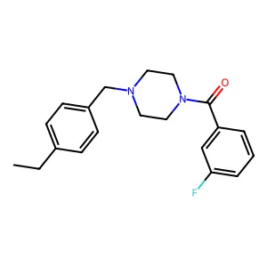 1-(4-Ethylbenzyl)-4-(3-fluorobenzoyl)piperazine structure