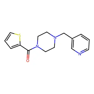 1-(3-Pyridinylmethyl)-4-(2-thienylcarbonyl)piperazine structure