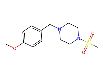 1-(4-Methoxybenzyl)-4-(methylsulfonyl)piperazine structure