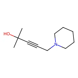 3-Pentyn-2-ol, 2-methyl-5-(1-piperidinyl)- structure
