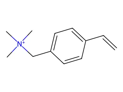 Benzenemethanaminium, 4-ethenyl-N,N,N-trimethyl- structure