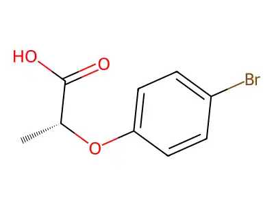 2-(4-Bromophenoxy)propanoic acid structure