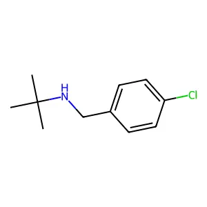 N-(4-chlorobenzyl)-2-methylpropan-2-amine structure