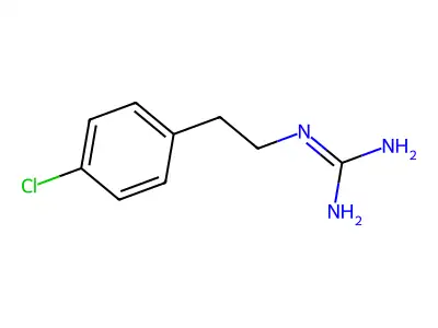 N-[2-(4-Chloro-phenyl)-ethyl]-guanidine structure