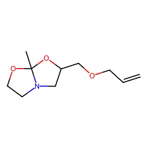 2-((Allyloxy)methyl)-7a-methyltetrahydro-2H-oxazolo[2,3-b]oxazole structure