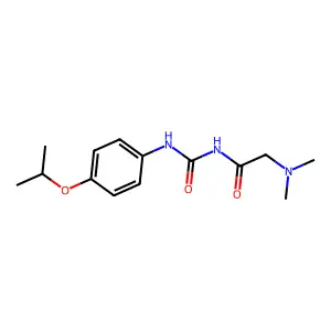 Urea, 1-(N,N-dimethylglycyl)-3-(p-isopropoxyphenyl)- structure