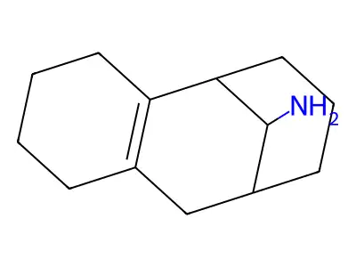 1,2,3,4,5,6,7,8,9,10-Decahydro-5,9-methanobenzocycloocten-11-amine structure