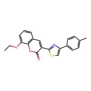 8-Ethoxy-3-[4-(4-methylphenyl)-1,3-thiazol-2-yl]chromen-2-one structure
