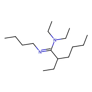 N'-butyl-N,N,2-triethylhexanimidamide structure
