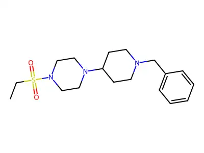 1-(1-Benzylpiperidin-4-yl)-4-ethylsulfonylpiperazine structure