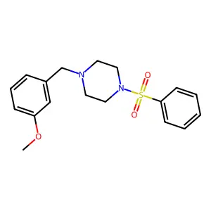 1-(3-Methoxybenzyl)-4-(phenylsulfonyl)piperazine structure