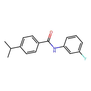 N-(3-fluorophenyl)-4-propan-2-ylbenzamide structure