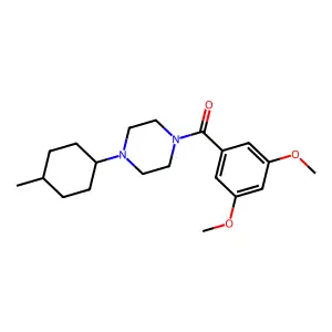 (3,5-Dimethoxyphenyl)-[4-(4-methylcyclohexyl)piperazin-1-yl]methanone structure