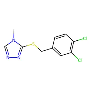 3-[(3,4-Dichlorophenyl)methylsulfanyl]-4-methyl-1,2,4-triazole structure