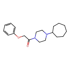 1-(4-Cycloheptylpiperazin-1-yl)-2-phenoxyethanone structure