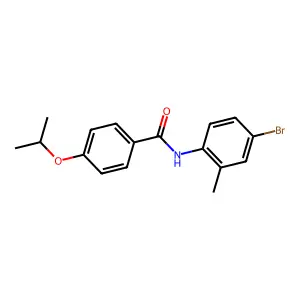 N-(4-bromo-2-methylphenyl)-4-(propan-2-yloxy)benzamide structure