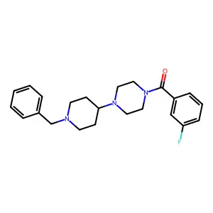 [4-(1-Benzylpiperidin-4-yl)piperazin-1-yl]-(3-fluorophenyl)methanone structure