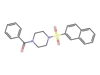 (4-Naphthalen-2-ylsulfonylpiperazin-1-yl)-phenylmethanone structure