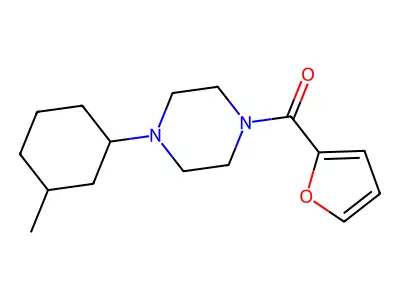 1-(2-Furoyl)-4-(3-methylcyclohexyl)piperazine structure