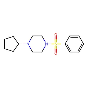 1-(Benzenesulfonyl)-4-cyclopentylpiperazine structure