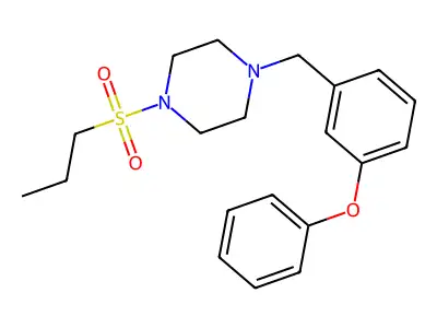 1-(3-Phenoxybenzyl)-4-(propylsulfonyl)piperazine structure