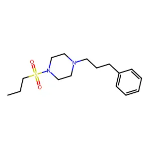 1-(3-Phenylpropyl)-4-(propylsulfonyl)piperazine structure